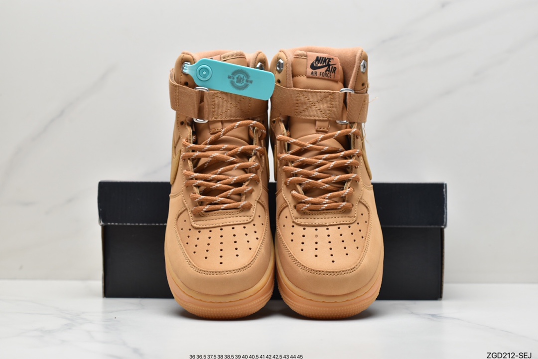 290 耐克Nike Air Force 1 High '07 WBFLAX Wheat 小麦色高帮空军CJ9178-200
