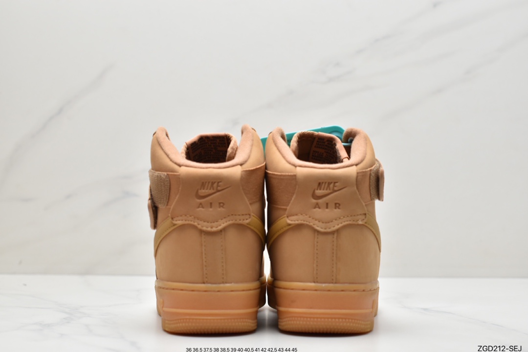290 耐克Nike Air Force 1 High '07 WBFLAX Wheat 小麦色高帮空军CJ9178-200