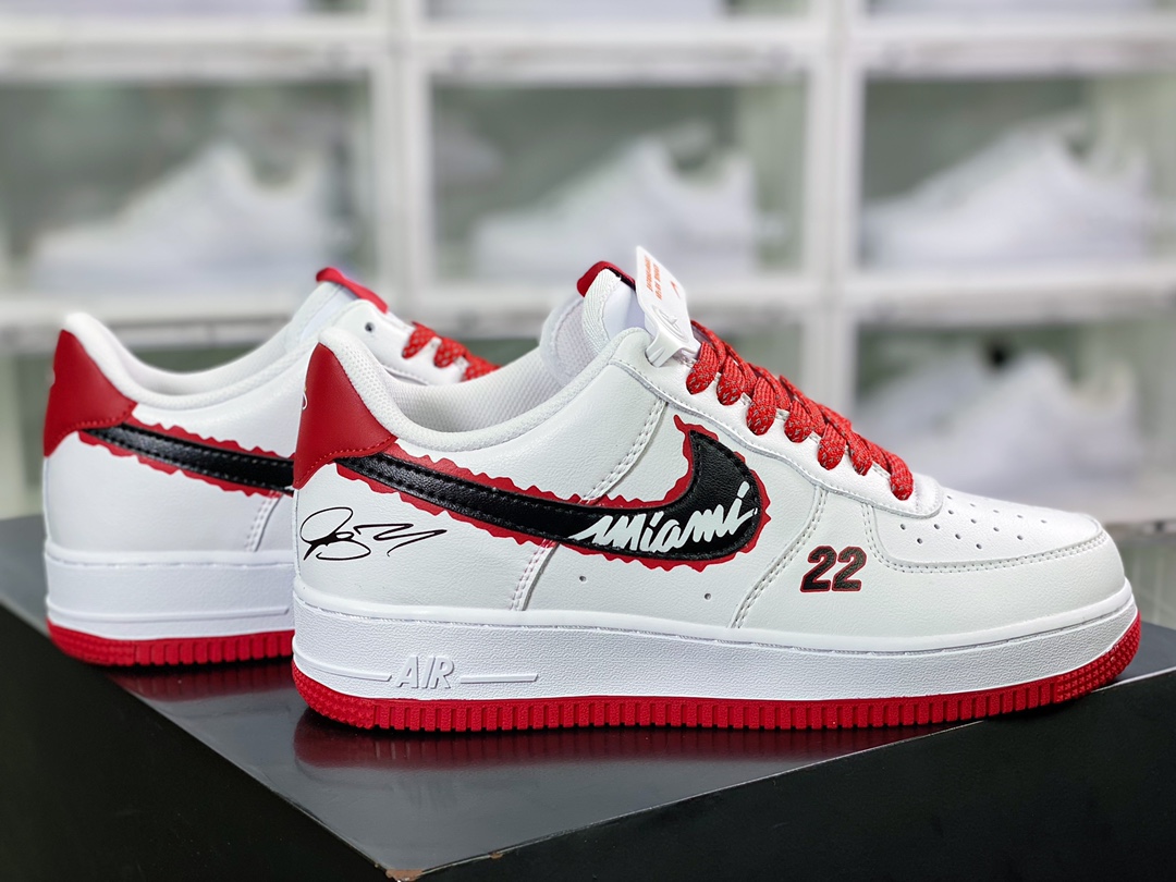 240 Air Force 1Low '07 LV8”Butler 22”空军一号低帮经典百搭休闲运动板鞋“热火队白红黑巴特勒”NL1722-600