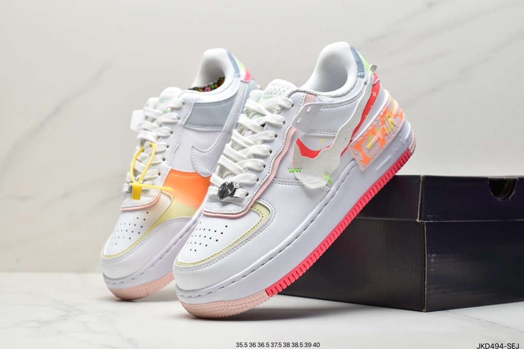 160 耐克Nike Air Force 1 Low Fur-Lined Shadow 灰褐加绒轻量增高低帮百搭板鞋CT1985-700