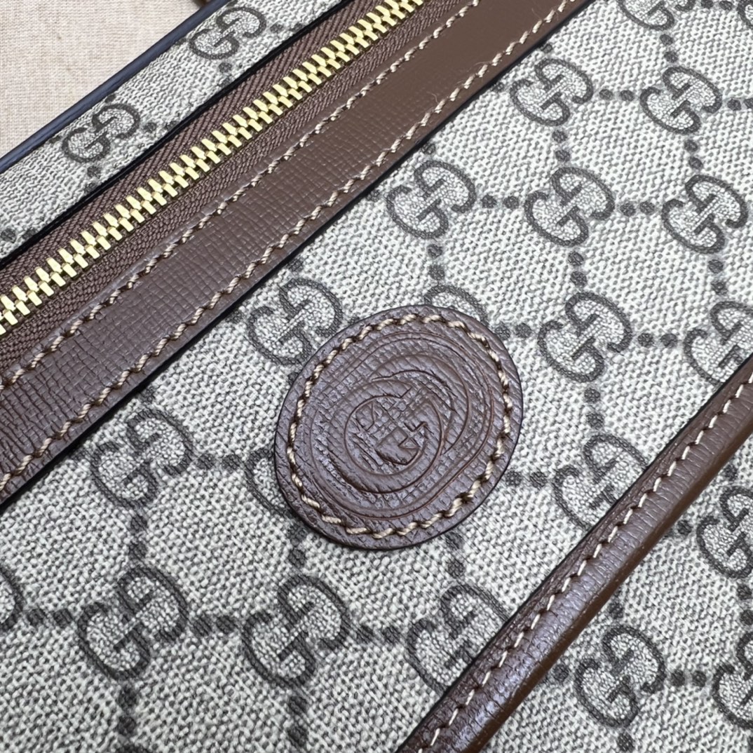 GUCCI古驰棕色双肩包700515