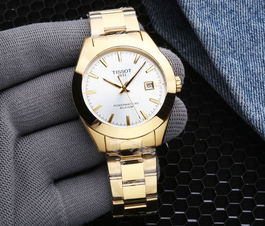 Tissot Powermatic 80 Silicium Montre Homme Or - Élégance et Précision