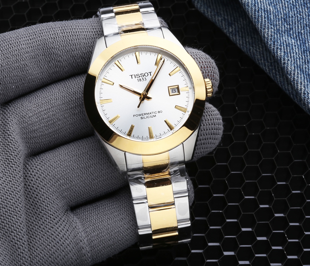 Tissot 1853 Powermatic 80 Silicium Two-Tone Stainless Steel Men's Watch