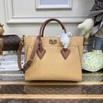 Louis Vuitton LV On My Side Bags Handbags Best Capucines Replica
 Yellow Splicing Calfskin Cowhide M53826