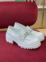 Dior Shoes Loafers Cowhide Lambskin Sheepskin Fall/Winter Collection