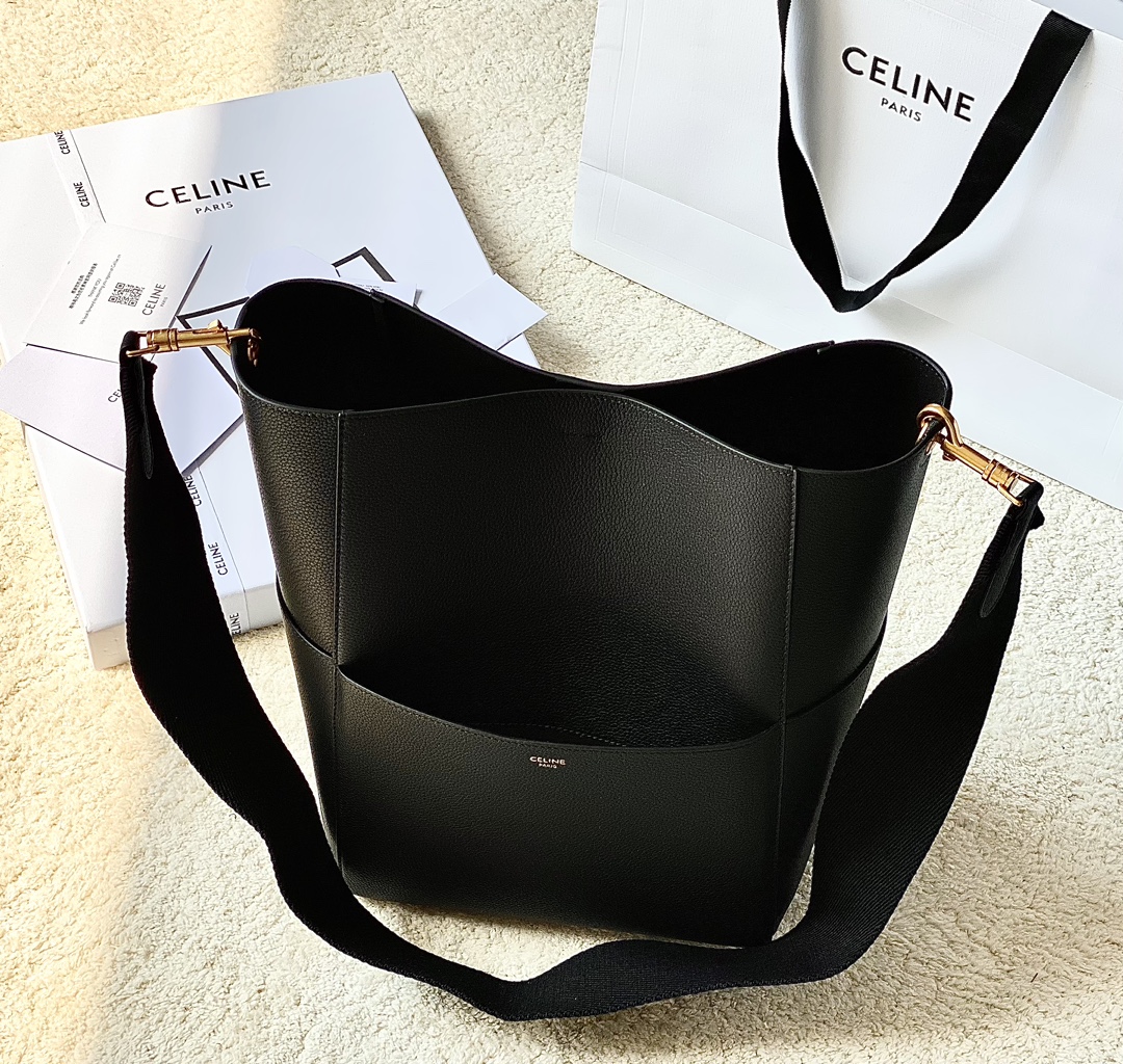 Celine Sangle Taschen Eimertaschen Top Sale
 Lychemuster Rindsleder