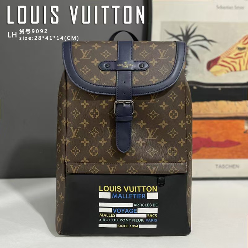 K5 爆款 原版货 高端品质 时尚手袋以原版老花料制成的一款小巧轻便的大背包，一包多用，它是你出席任何场合都可以携带的一款，夏天小包当道，巧妙的设计风格，买一 尺码41：28：14—瑰]货号9092