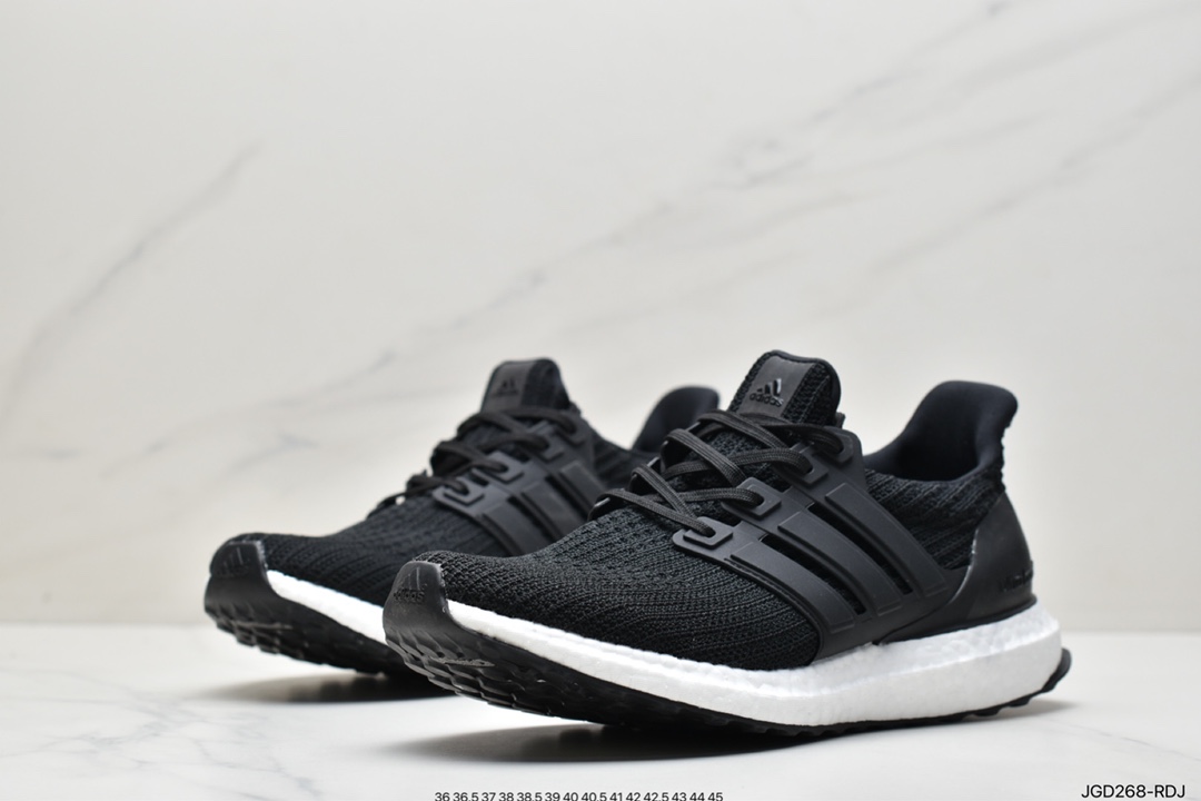 Adidas Ultra Boost UB 4.0 series full palm popcorn knit black stripe BB6166