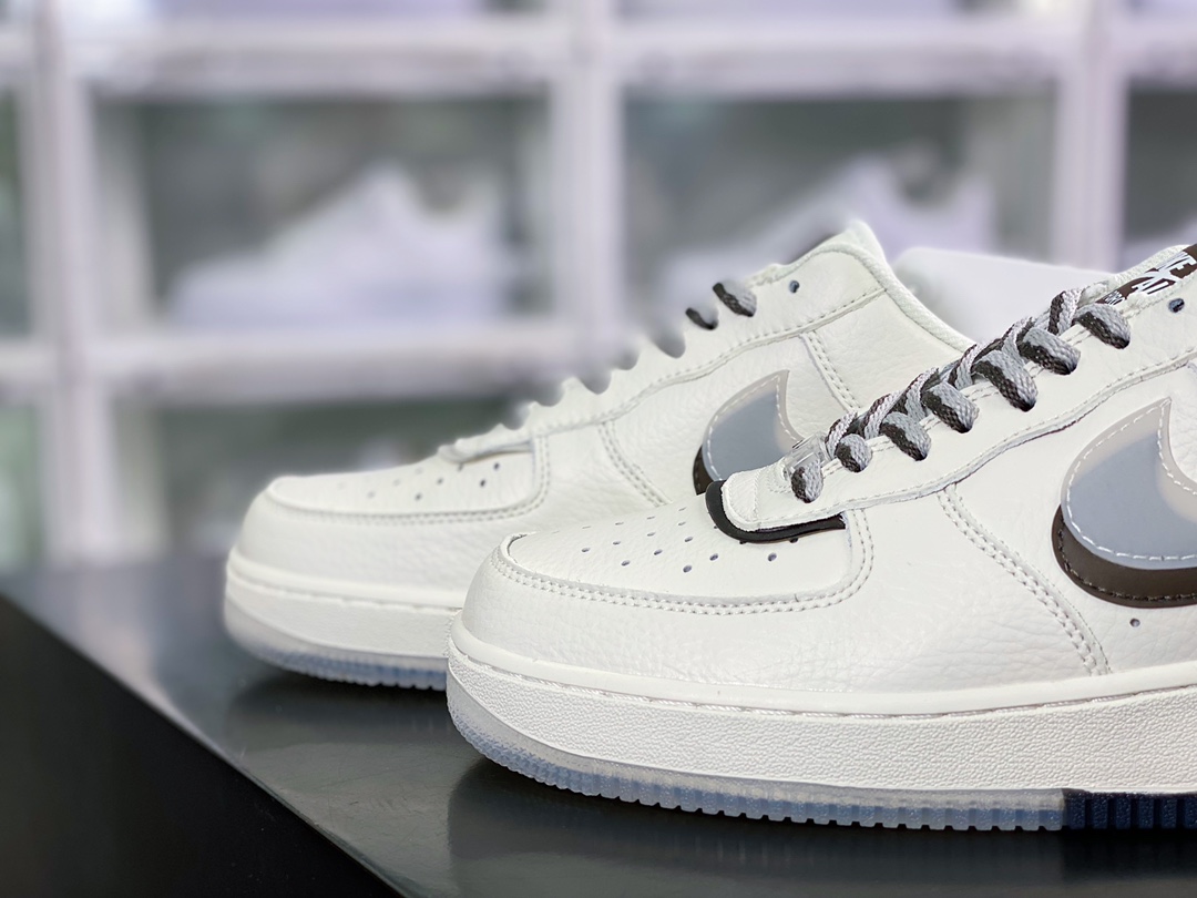 240  Air Force 1 07 LV8”Dice”空军一号经典低帮百搭休闲运动板鞋“米白咖啡棕骰子双钩”CW1574-801