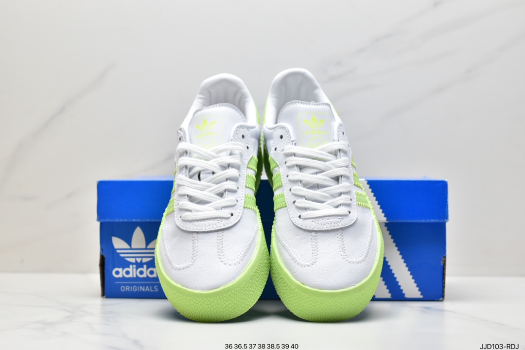 Adidas Adidas clover SambaRose W CNY Yang Tongmi women's low-thick sole sneakers EE4681