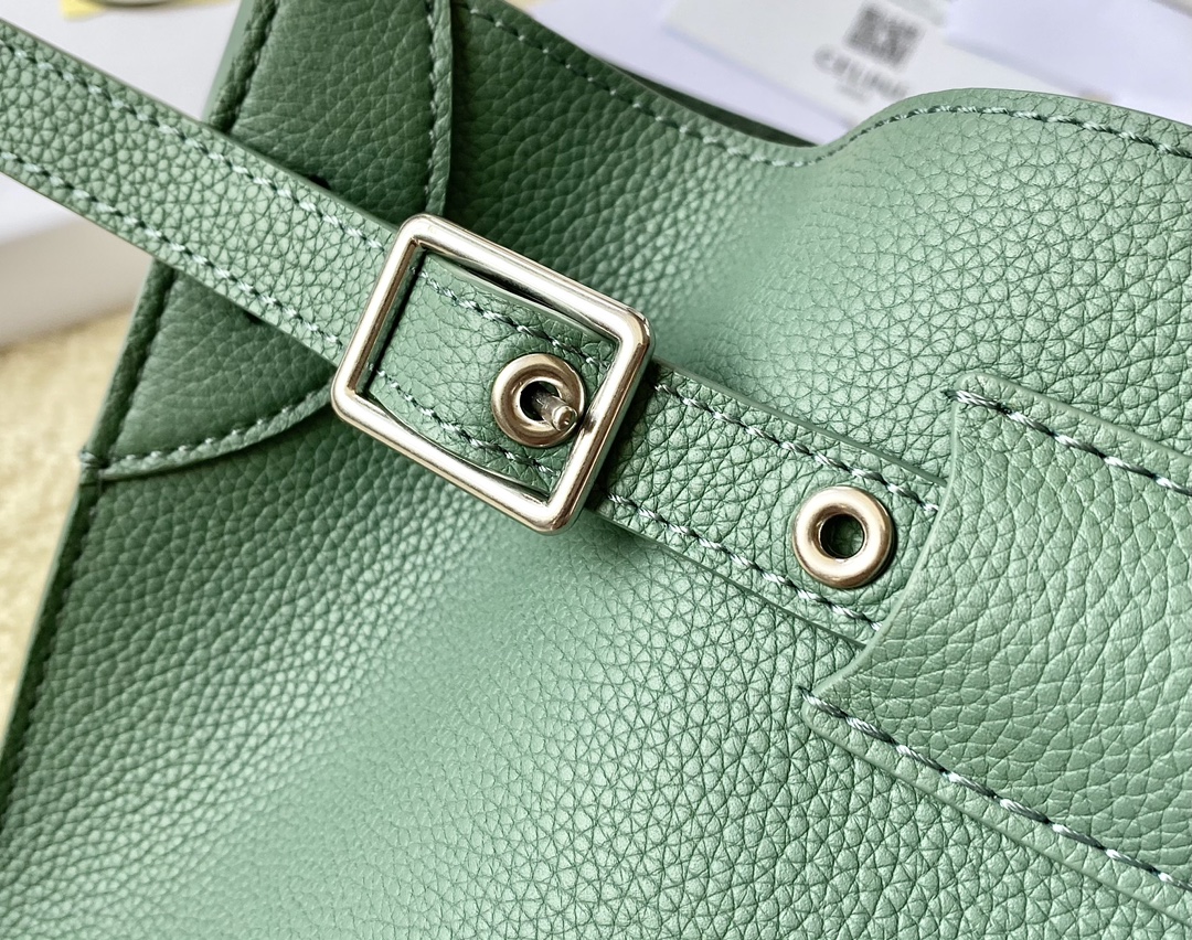 CELINE赛琳进口原版荔枝纹牛皮水桶包189750