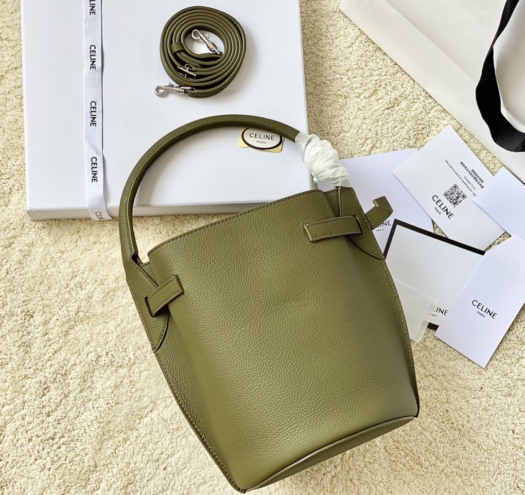 CELINE赛琳进口原版荔枝纹牛皮水桶包189750