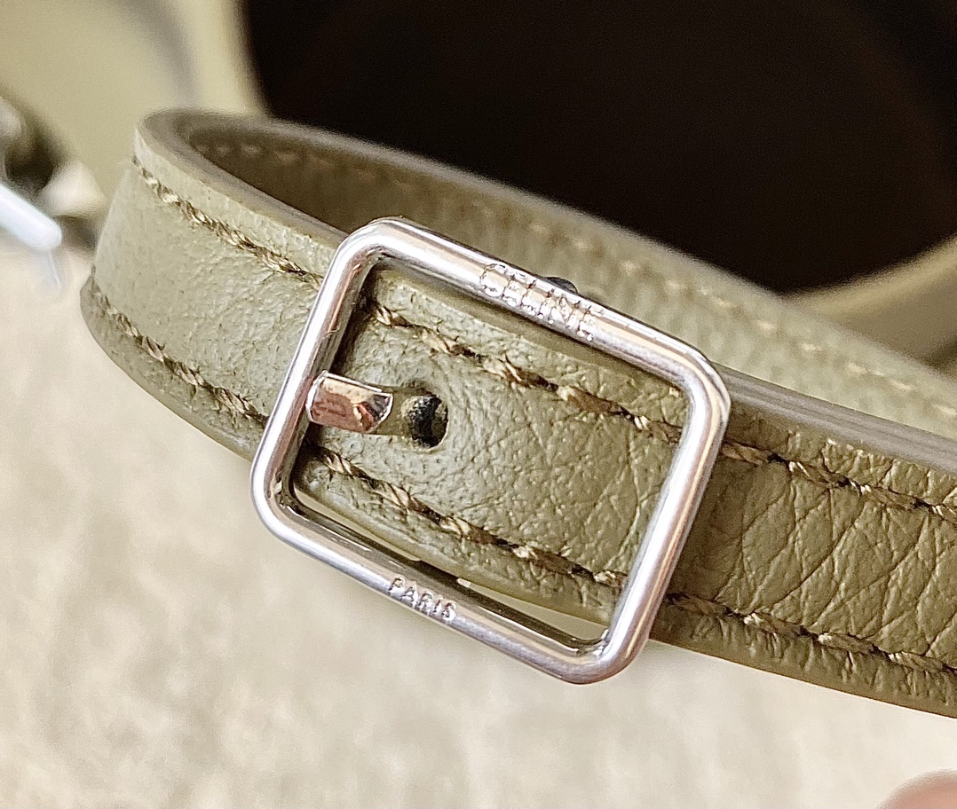 CELINE赛琳进口原版荔枝纹牛皮水桶包189750