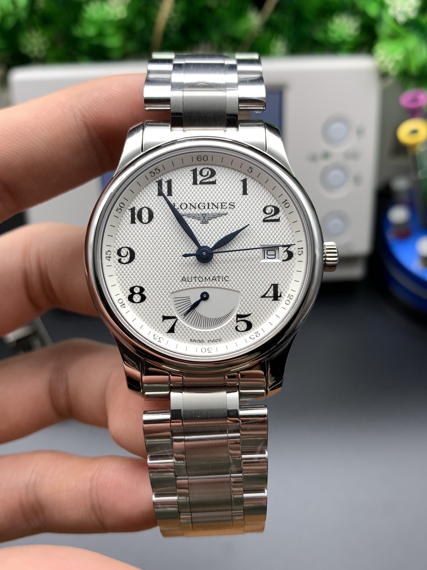Exhibición dinámica de boca grande Longines