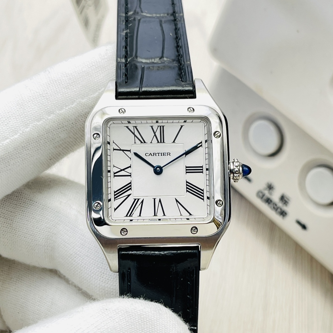 Mejor réplica de capucines
 Cartier Reloj Azul Universal para hombres y mujeres Escarcha P01100