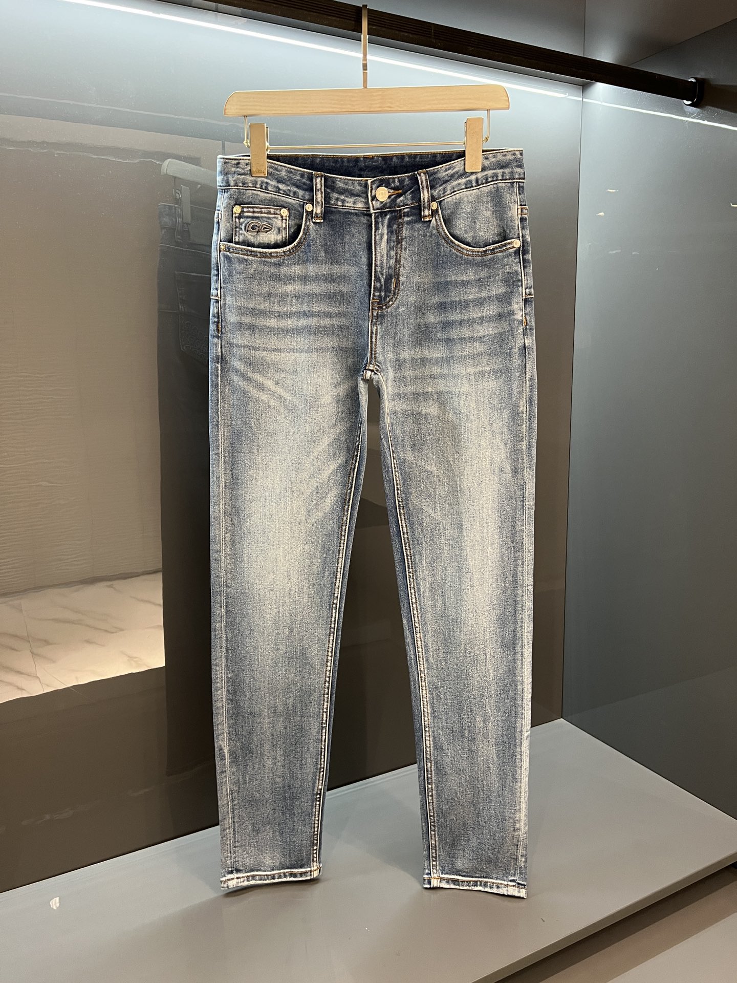 Online
 Dior Clothing Jeans Blue Light Sewing Men Denim Fall/Winter Collection Edge Casual