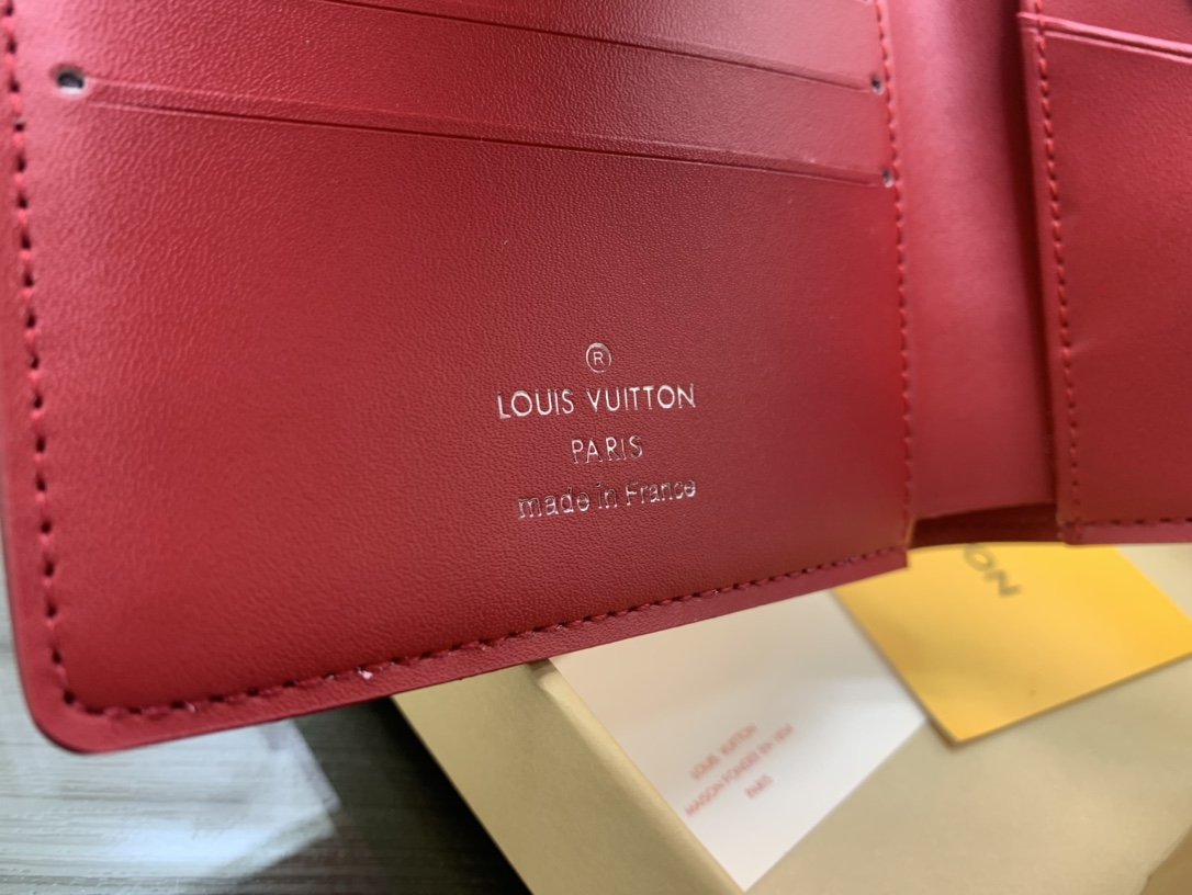 Leather bifold wallet in pocket