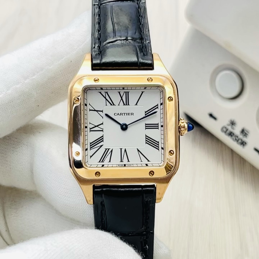 Cartier Reloj Azul Universal para hombres y mujeres Escarcha