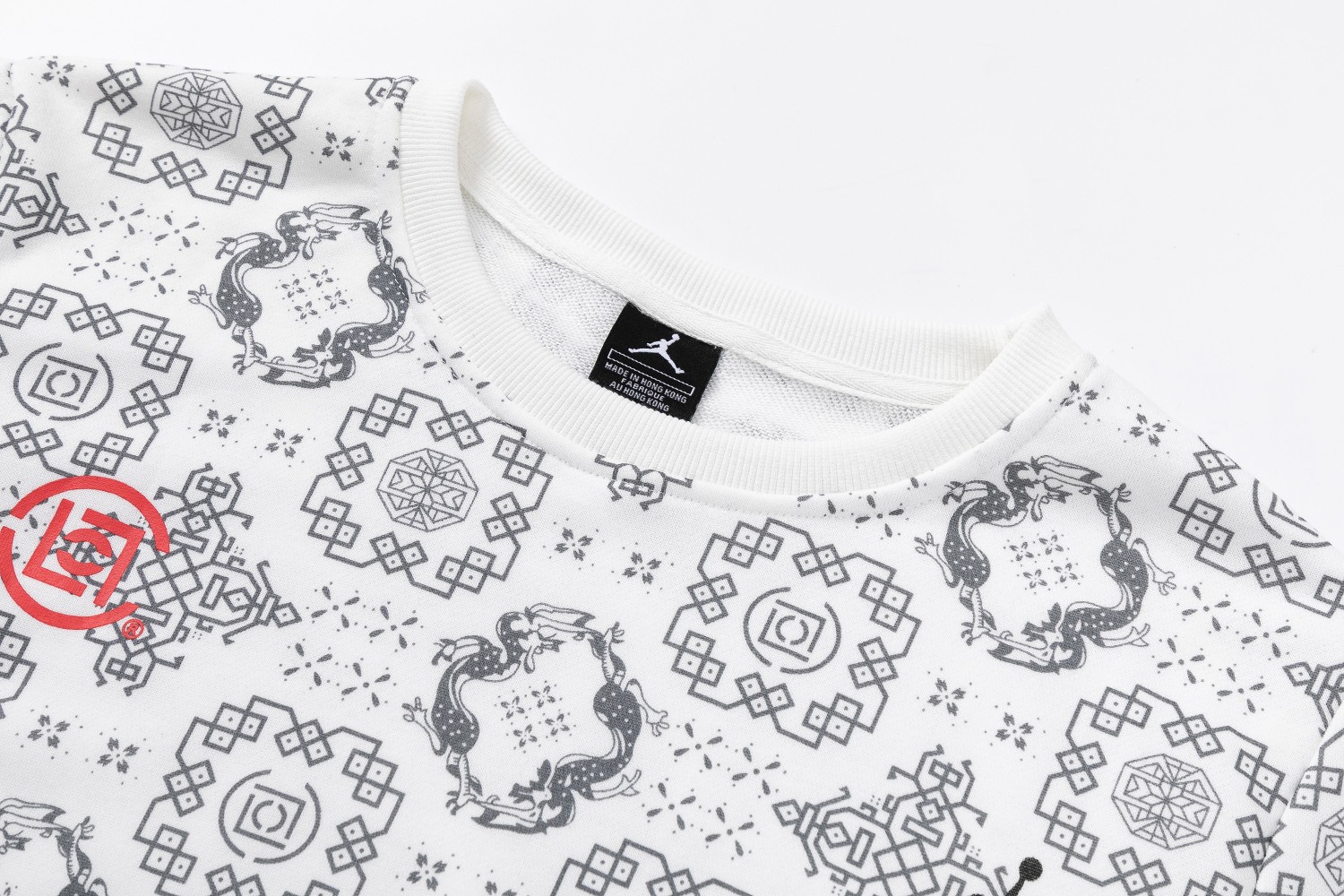 KU508#AJ CIRCLE OF FURS BLACK WHITE M-XXL - 图片 5