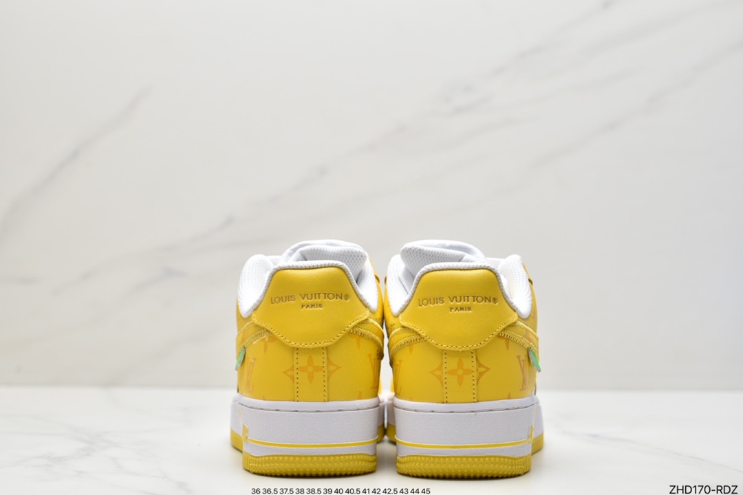 300 超奢联名 路易威登 LV×Nike Air Force 1 Low 07 空军一号 LV3369-100