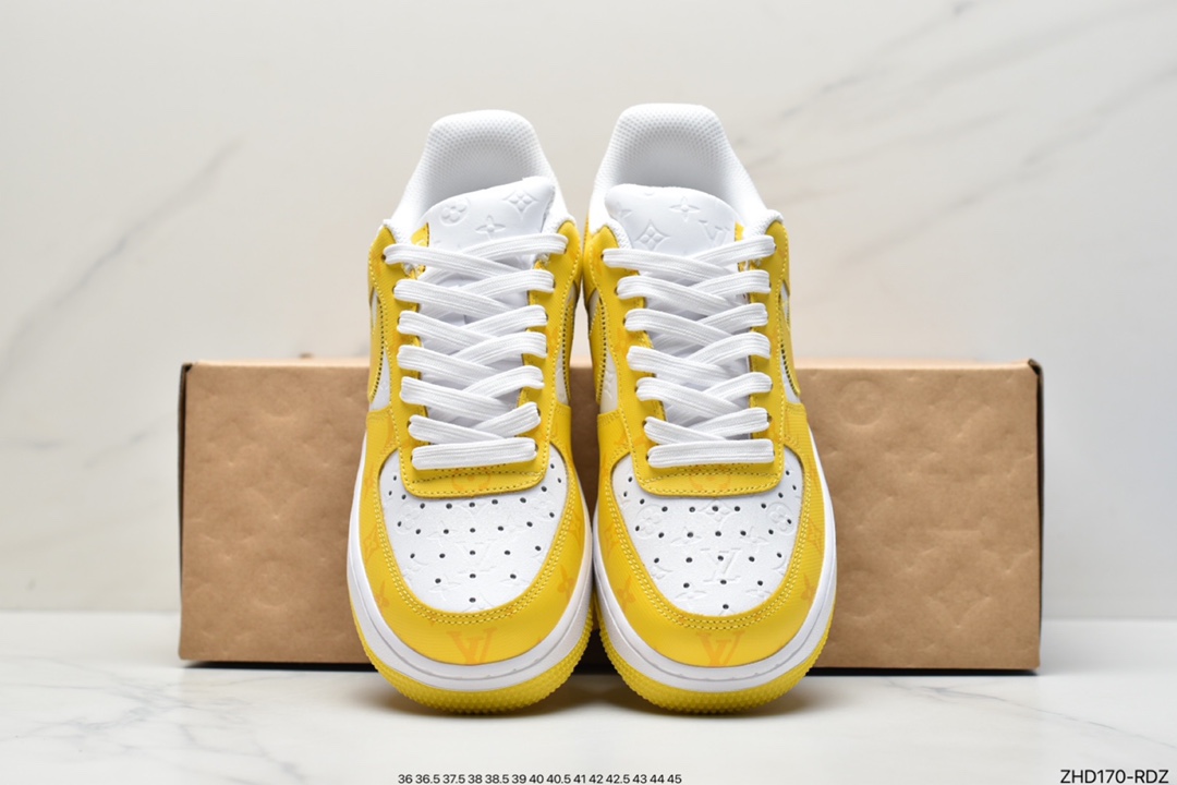 300 超奢联名 路易威登 LV×Nike Air Force 1 Low 07 空军一号 LV3369-100