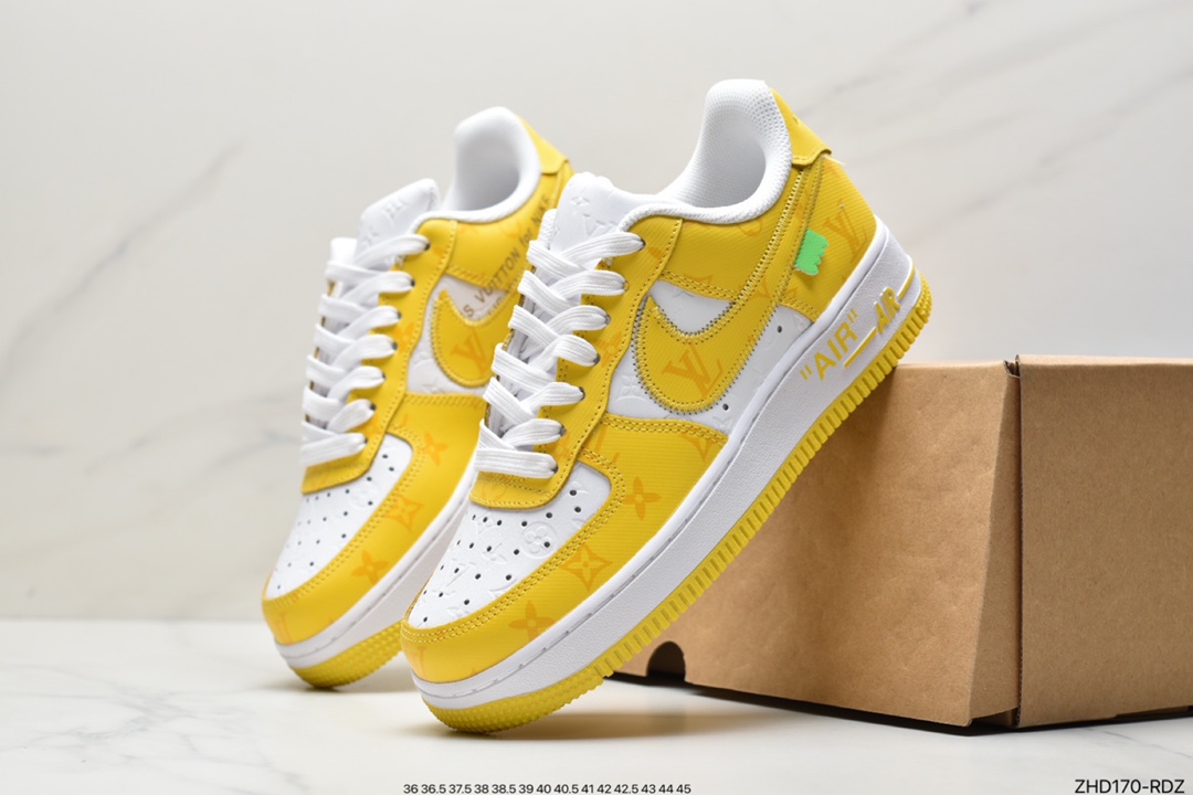 300 超奢联名 路易威登 LV×Nike Air Force 1 Low 07 空军一号 LV3369-100