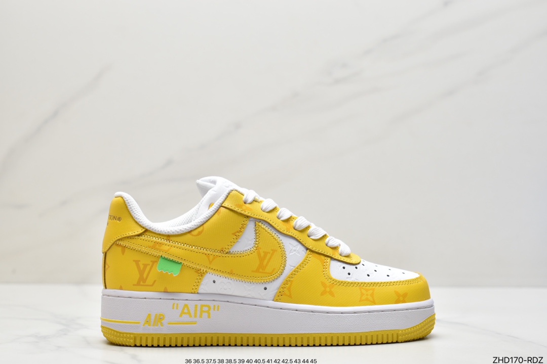 300 超奢联名 路易威登 LV×Nike Air Force 1 Low 07 空军一号 LV3369-100