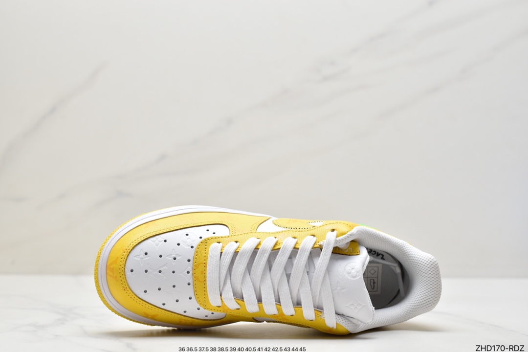 300 超奢联名 路易威登 LV×Nike Air Force 1 Low 07 空军一号 LV3369-100