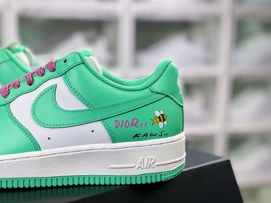 240 Air Force 1’07 LV8 Low”Dior Kaws”空军一号经典低帮百搭休闲运动板鞋“薄荷绿白迪奥XX小蜜蜂”BS8871-104