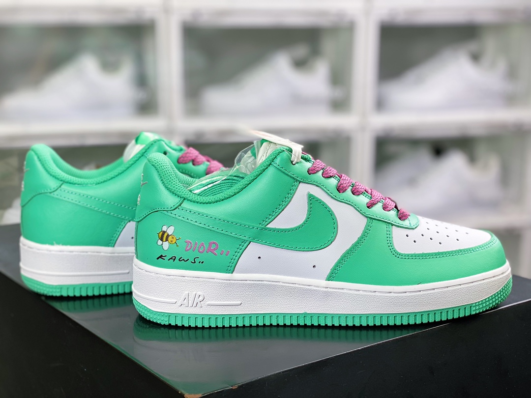 240 Air Force 1’07 LV8 Low”Dior Kaws”空军一号经典低帮百搭休闲运动板鞋“薄荷绿白迪奥XX小蜜蜂”BS8871-104