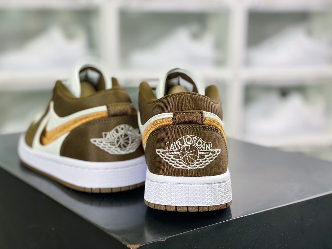 200 Air Jordan 1 Low” Aluminum”AJ1乔丹一代低帮经典复古文化休闲运动篮球鞋“白咖啡”DV0426-301