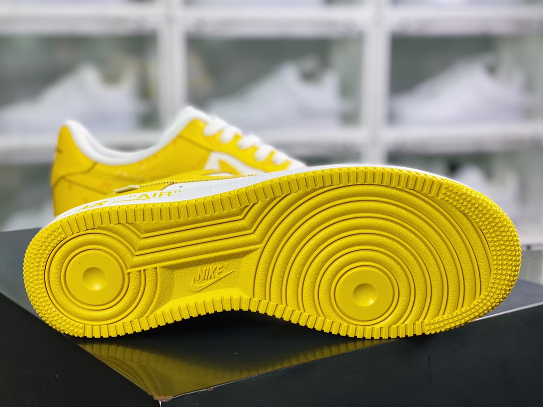 300 路易威登 x Air Force 1'07 LV8 Low”Lemon Yellow/White/LV Monogram”空军一号系列低帮经典百搭休闲运动板鞋AEU3BM16M693-3308-8