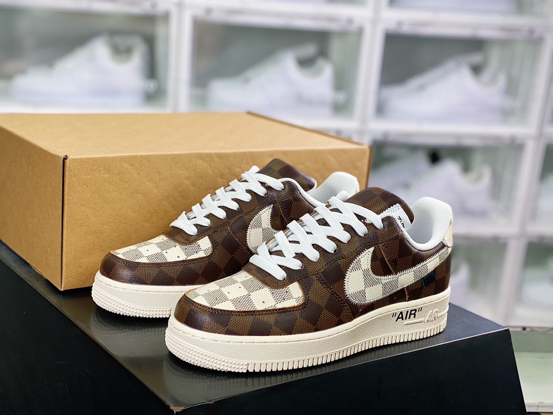 300 路易威登x Air Force 1'07 LV8 Low”Lemon /LV Monogram”空军一号系列低帮经典百搭休闲运动板鞋AEU3BM16M693-3308-8