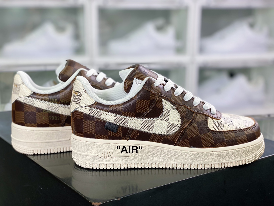 300 路易威登x Air Force 1'07 LV8 Low”Lemon /LV Monogram”空军一号系列低帮经典百搭休闲运动板鞋AEU3BM16M693-3308-8