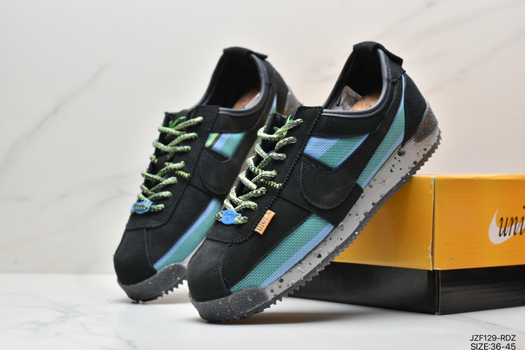 145 联乘洛杉矶知名店铺Union LA x Nike Cortez Low”Black”阿甘改良初代低帮慢跑鞋 DR1413-007