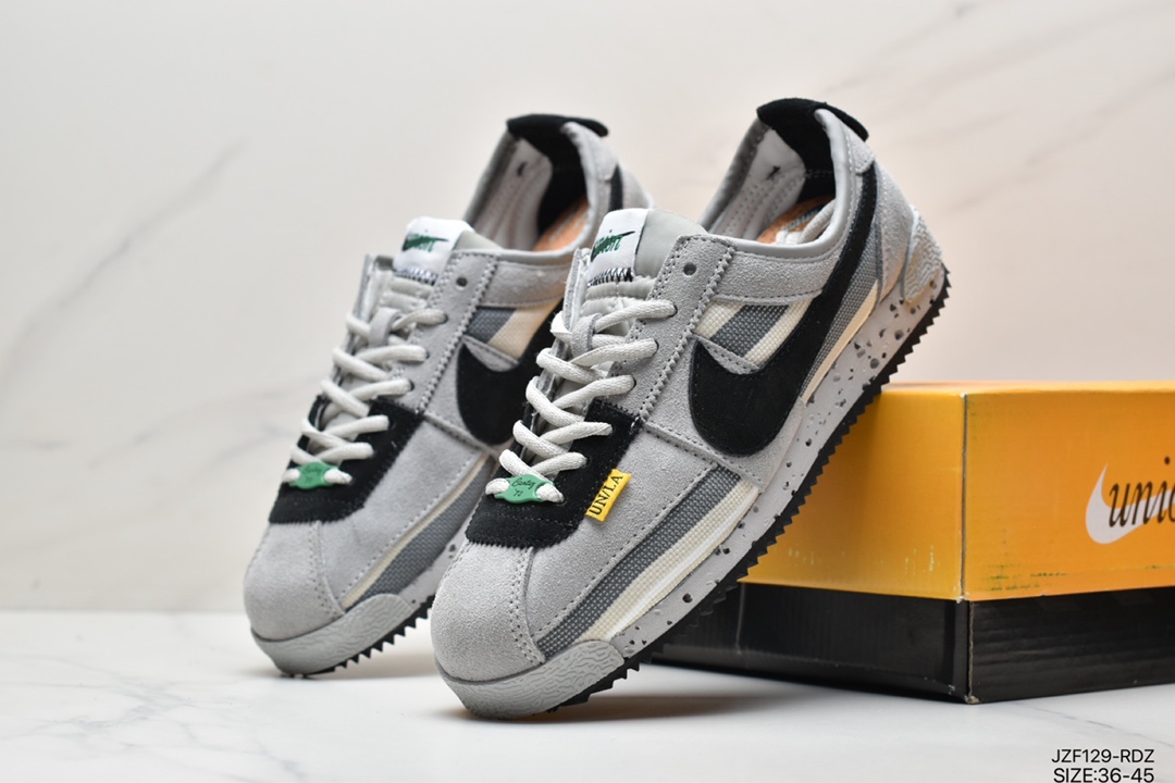 145 联乘洛杉矶知名店铺Union LA x Nike Cortez Low”Black”阿甘改良初代低帮慢跑鞋 DR1413-007