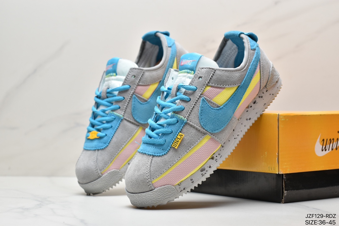 145 联乘洛杉矶知名店铺Union LA x Nike Cortez Low”Black”阿甘改良初代低帮慢跑鞋 DR1413-007