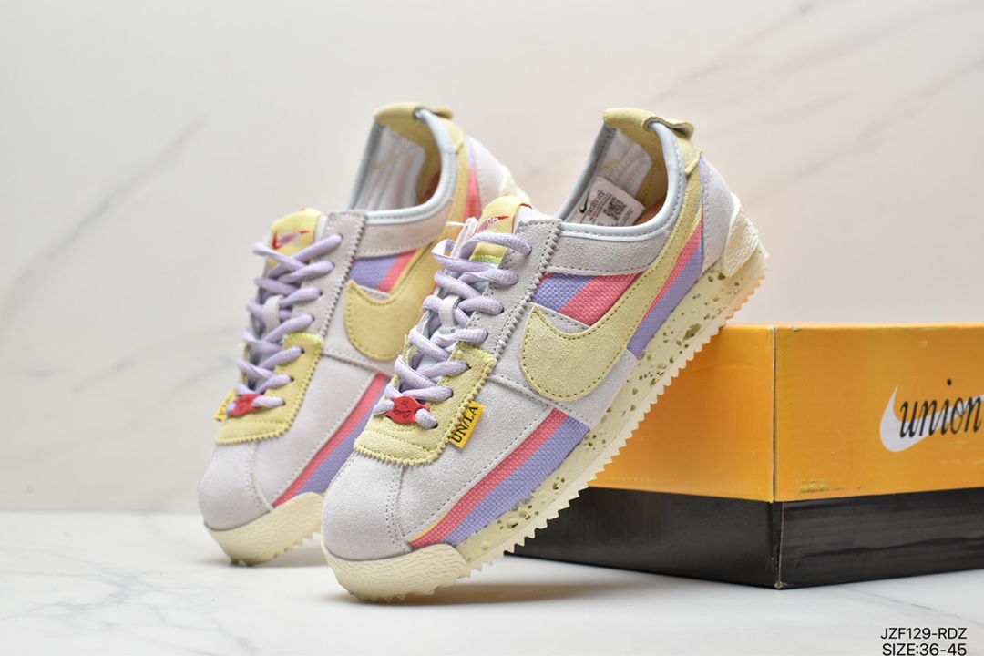 145 联乘洛杉矶知名店铺Union LA x Nike Cortez Low”Black”阿甘改良初代低帮慢跑鞋 DR1413-007
