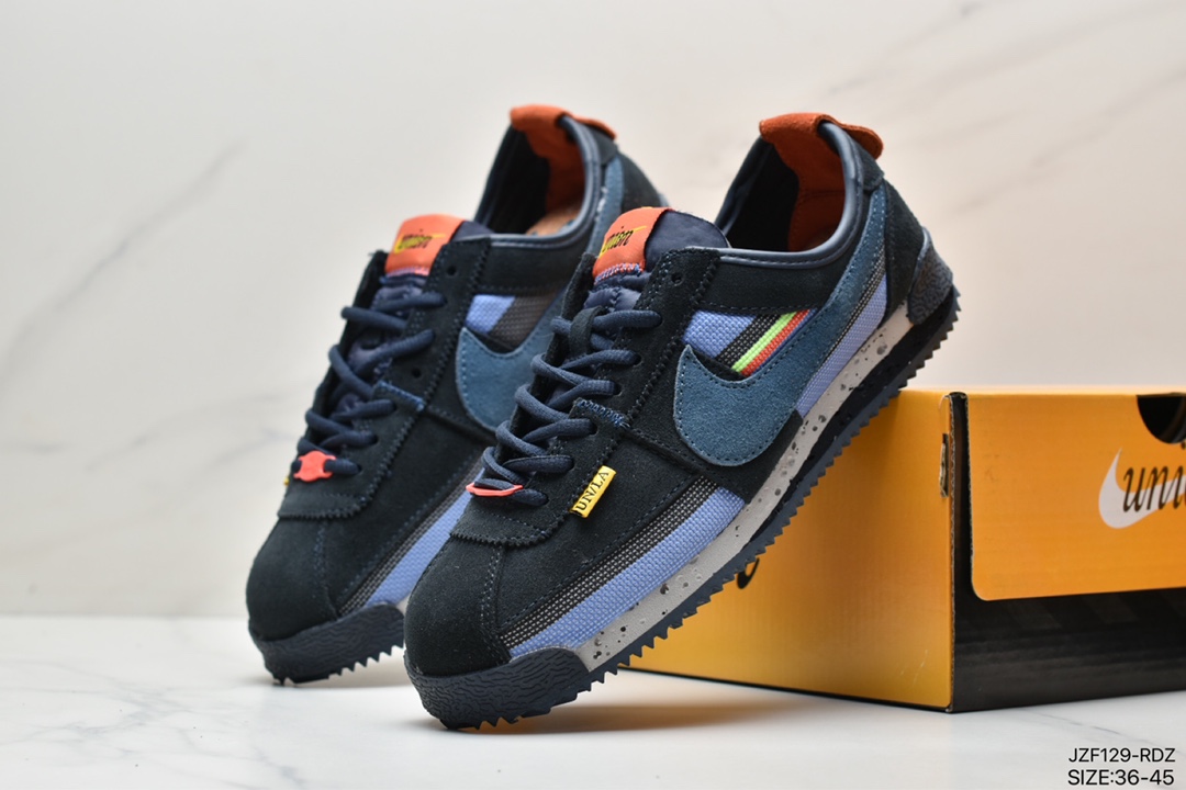 145 联乘洛杉矶知名店铺Union LA x Nike Cortez Low”Black”阿甘改良初代低帮慢跑鞋 DR1413-007