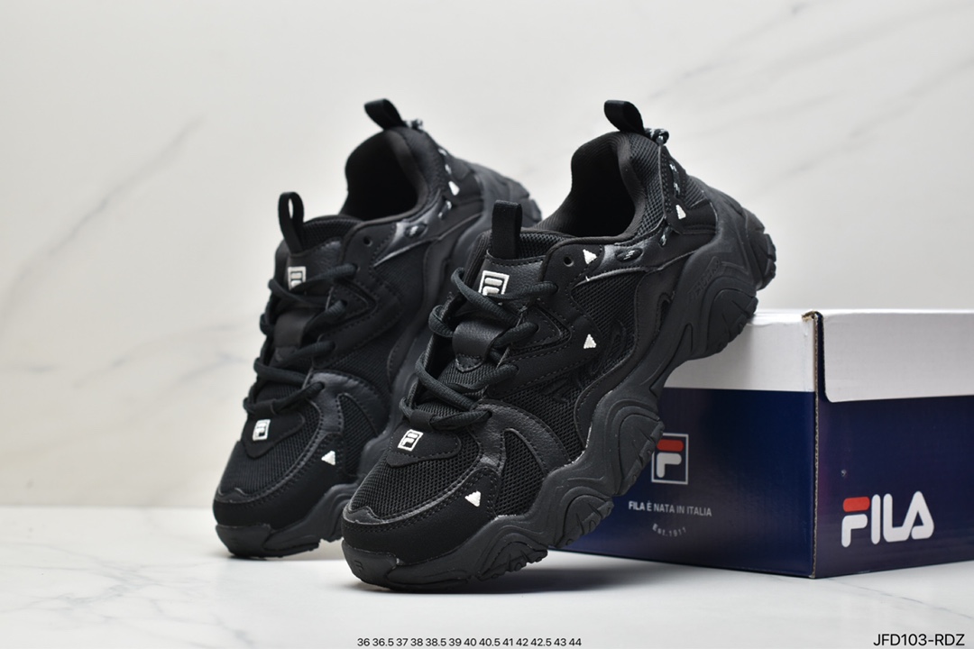 Fila Fluid 4 F12W232127FBK cat claw shoes daddy shoes