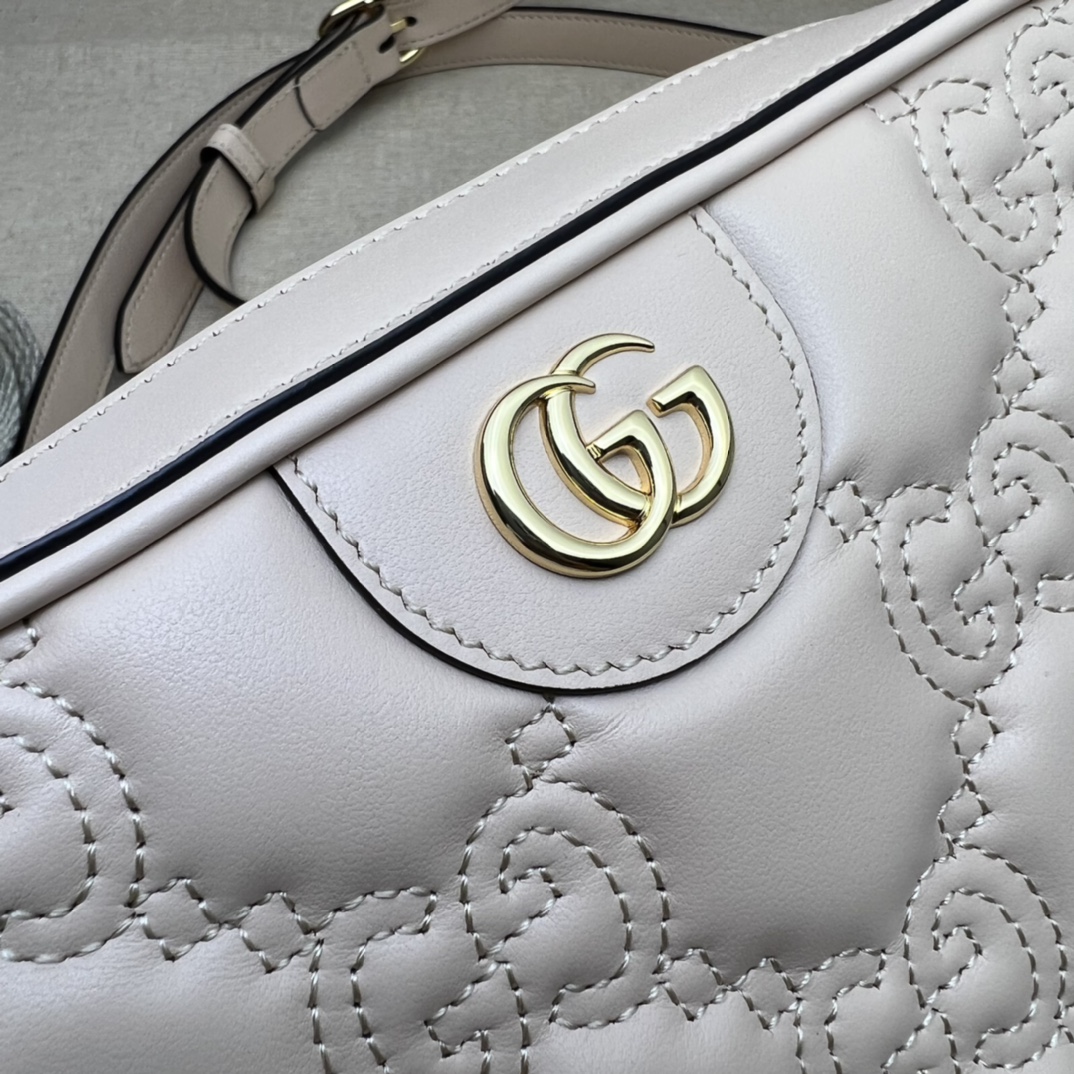 GUCCI古驰GG绗缝皮革肩背包702234