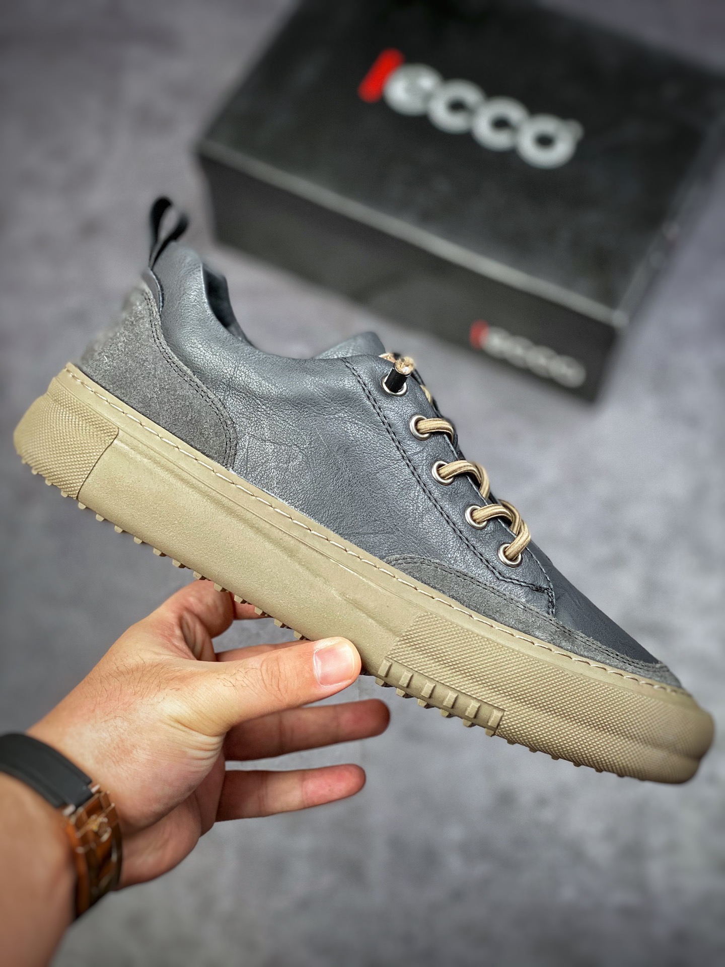 240 ECCO 爱步 黄景瑜同款休闲小皮鞋