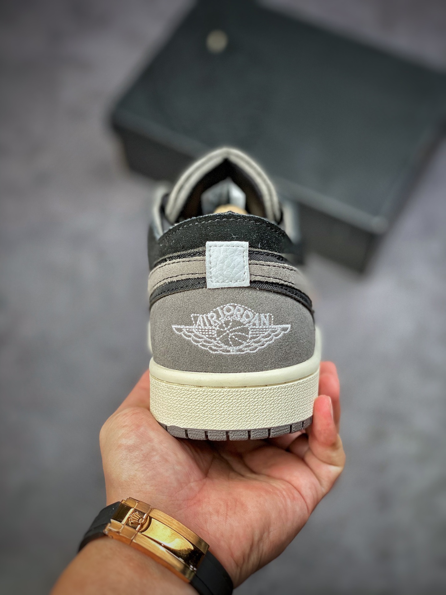 200 Air Jordan 1 Low 黑灰拼接 乔1休闲板鞋 DN1635-001