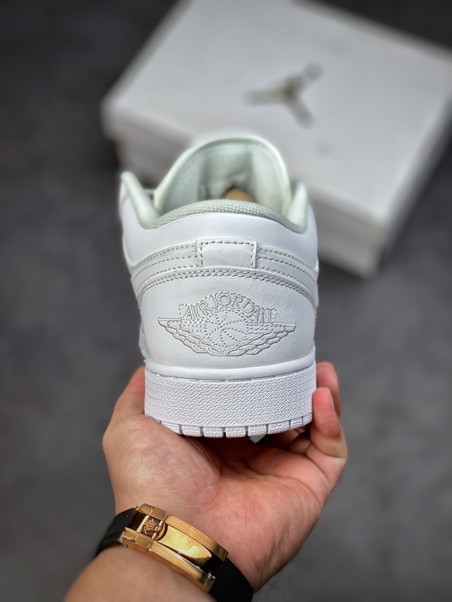 200 Air Jordan 1 Low 纯白菱格纹 乔1休闲板鞋 DB6480-100