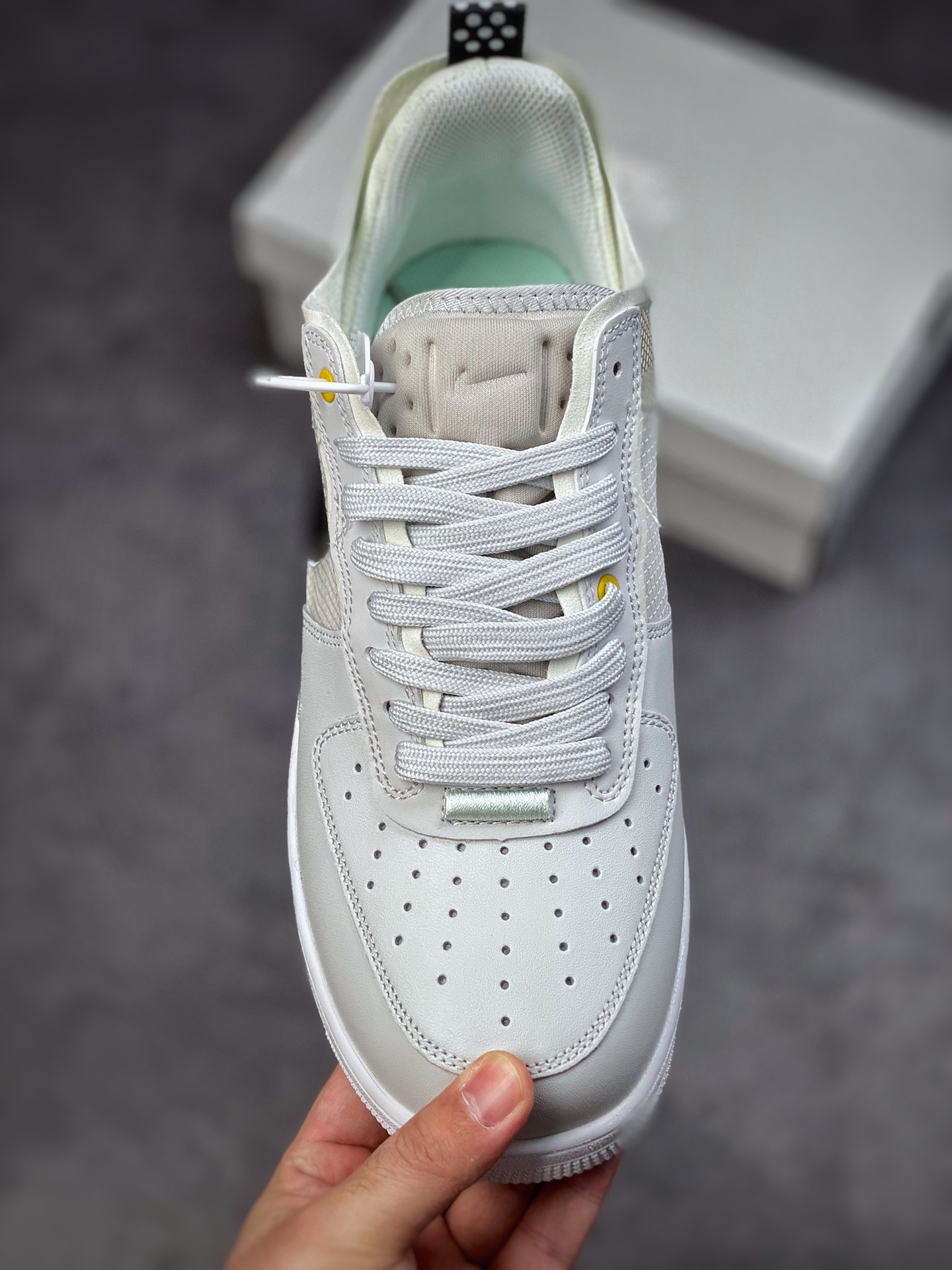 240 Nike Air Force 1 Low 07 断底白灰绿 DM0573-001