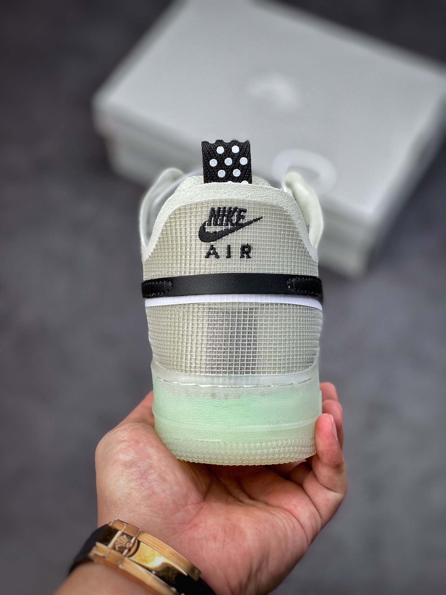 240 Nike Air Force 1 Low 07 断底白灰绿 DM0573-001
