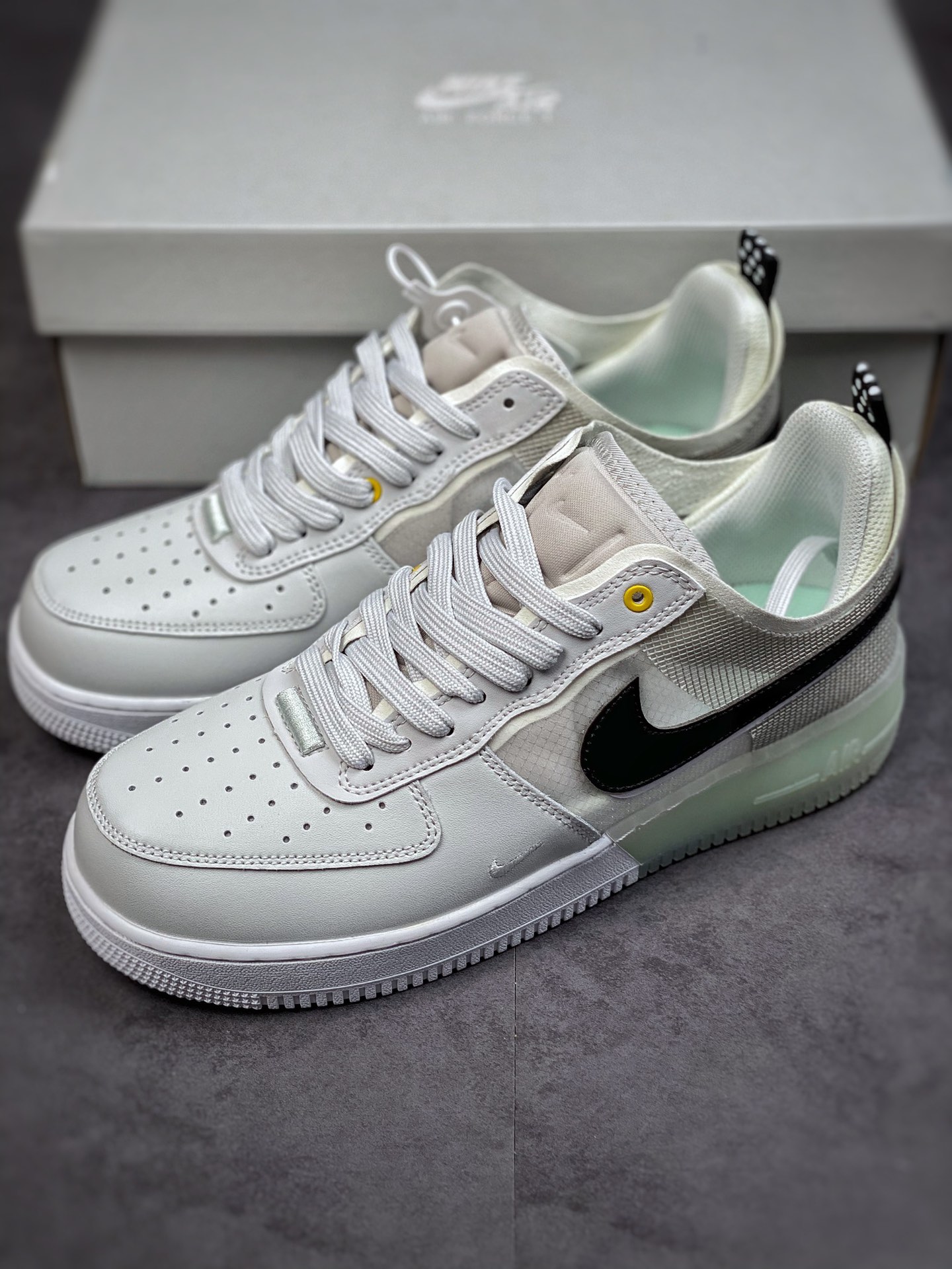 240 Nike Air Force 1 Low 07 断底白灰绿 DM0573-001