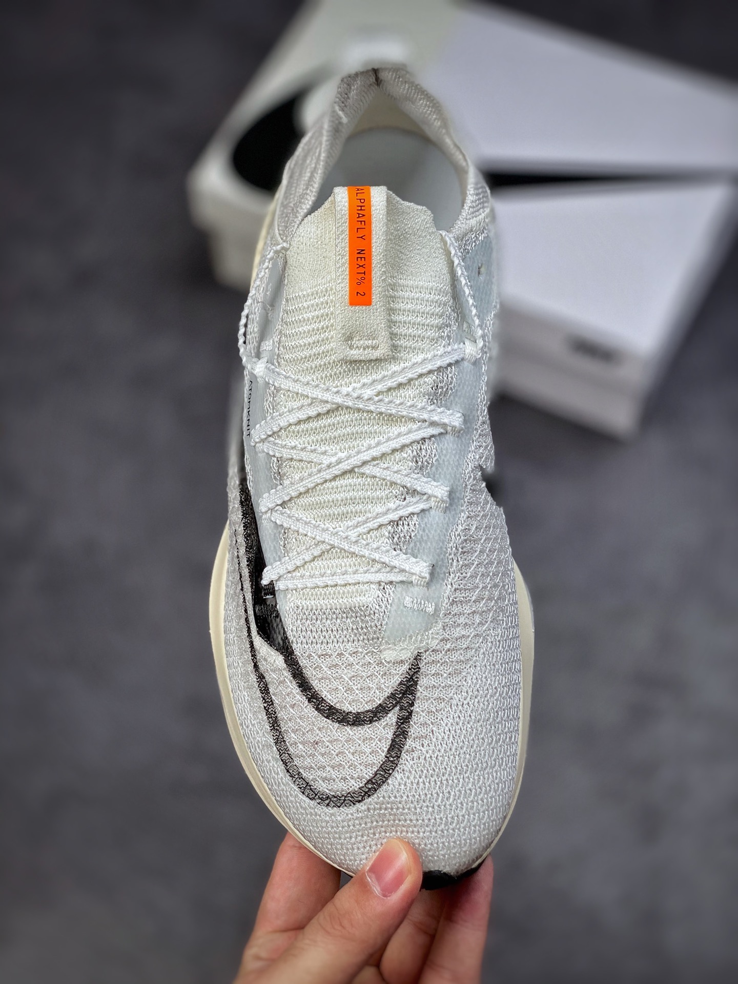 320 Nike Air Zoom Alphafly NEXT% 2 Proto 马拉松3.0高性能跑鞋/白黑 DJ6206-100