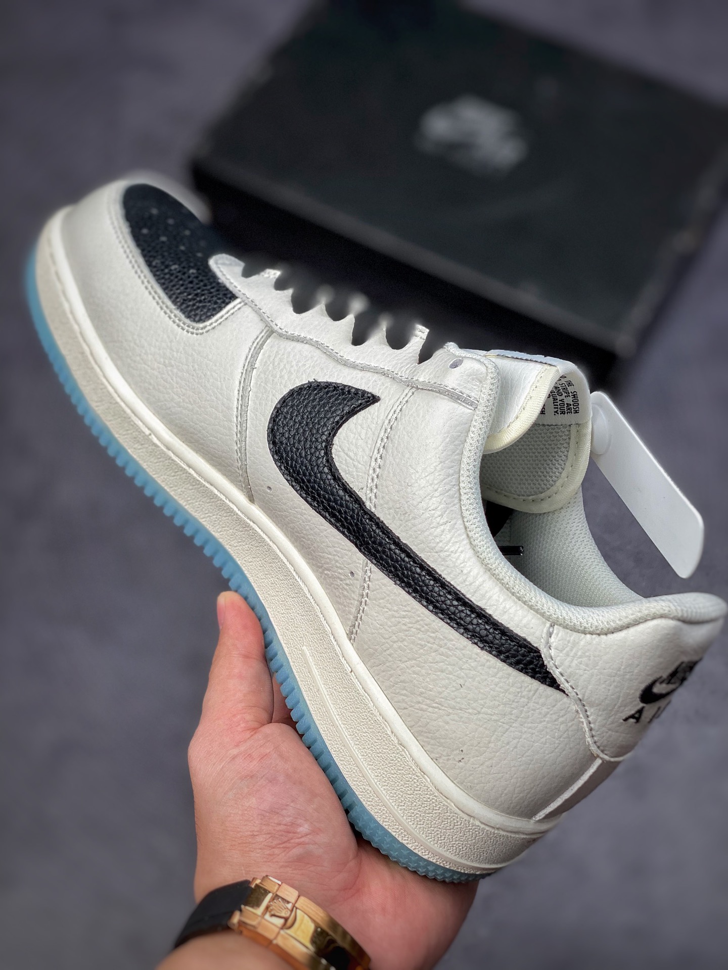 200 Nike Air Force 1 Low 07 米黑蓝 CU6603-113