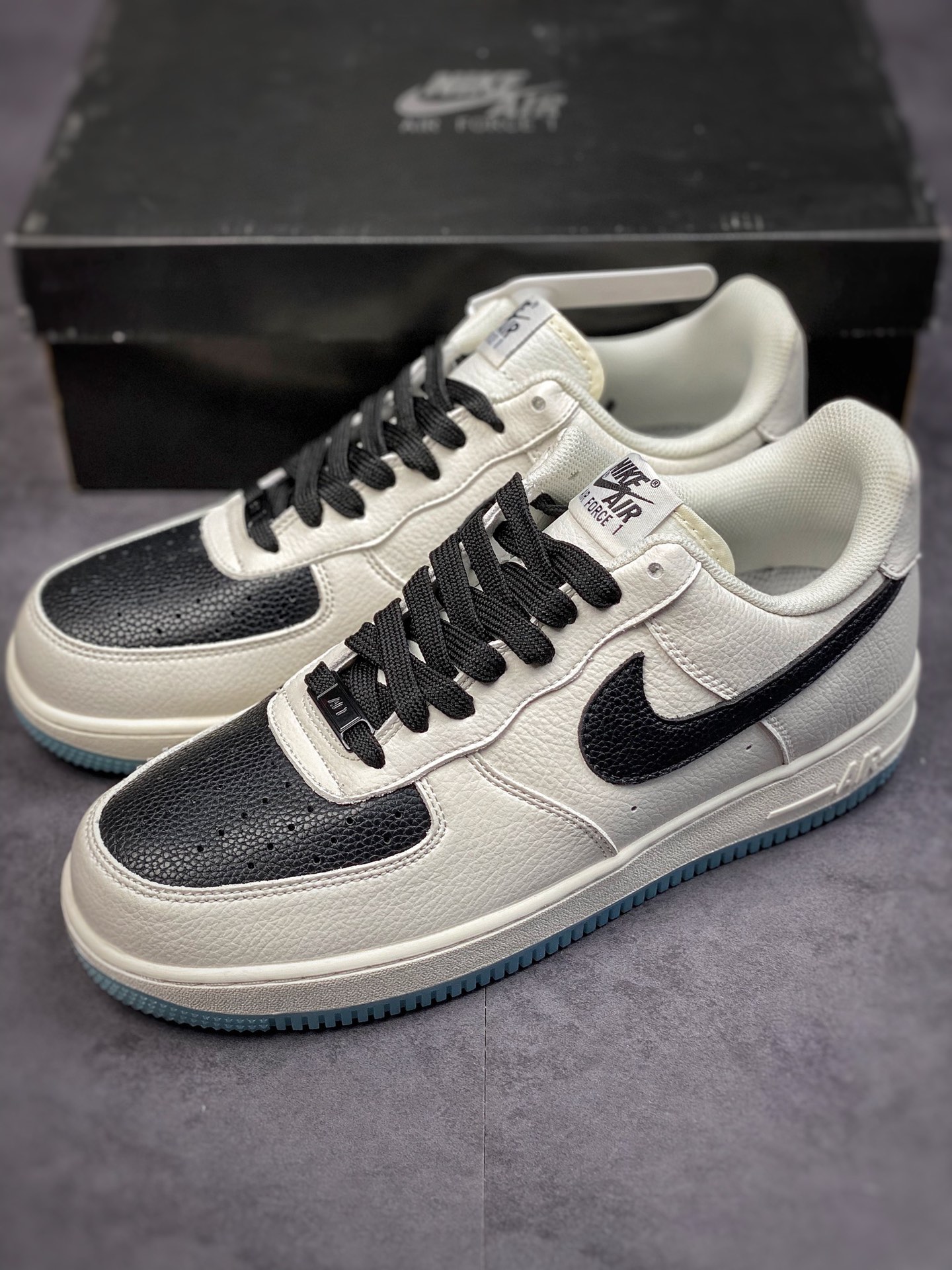 200 Nike Air Force 1 Low 07 米黑蓝 CU6603-113